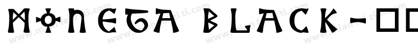 Moneta Black字体转换